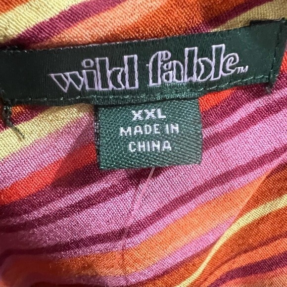 NWT Wild Fable orange and pink Y2K retro dress size XXL - Picture 9 of 10